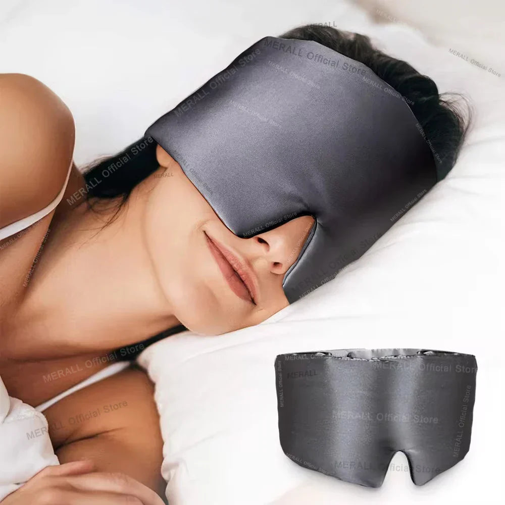 Masque de Nuit Doux en Soie Lavande - Santeova