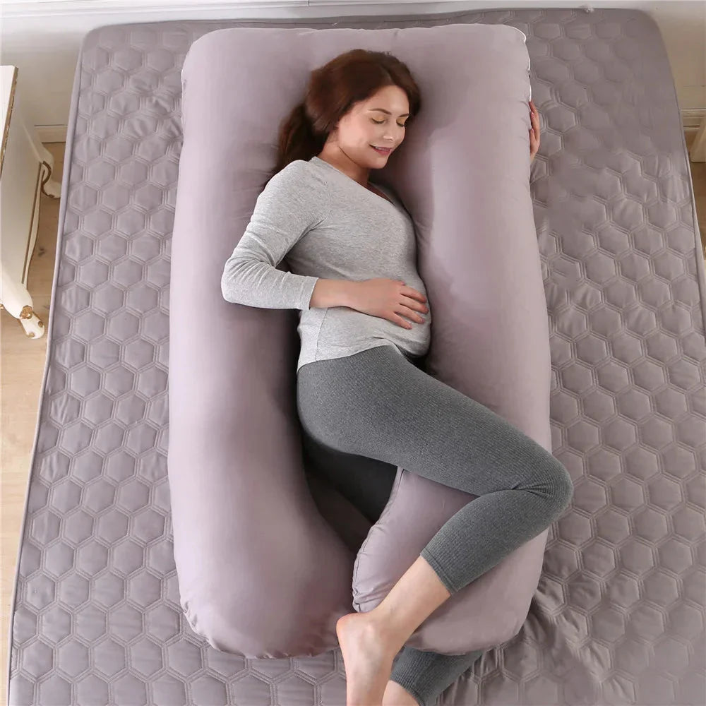 Oreiller de grossesse ergonomique en forme de U