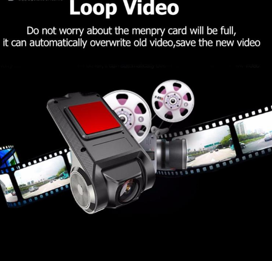 Caméra de voiture Wi-Fi Full HD 1080p compacte