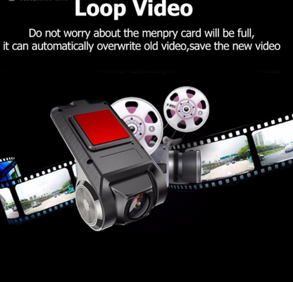 Caméra de voiture Wi-Fi Full HD 1080p compacte