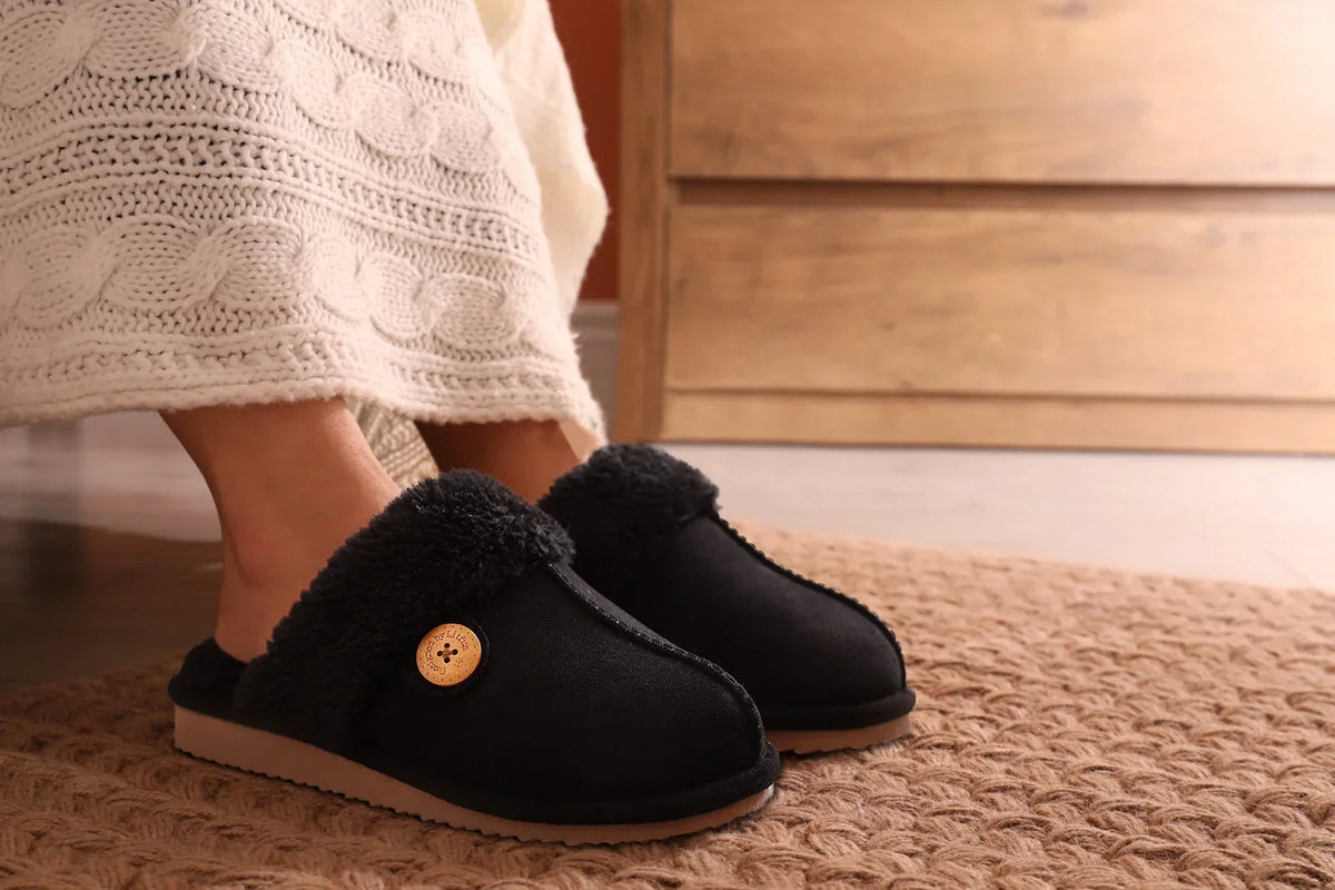 Pantoufles d’hiver confortables en mousse à mémoire de forme