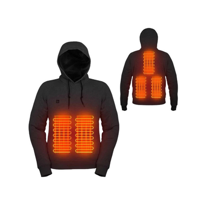 Sweat-shirt à capuche chauffant électrique rechargeable