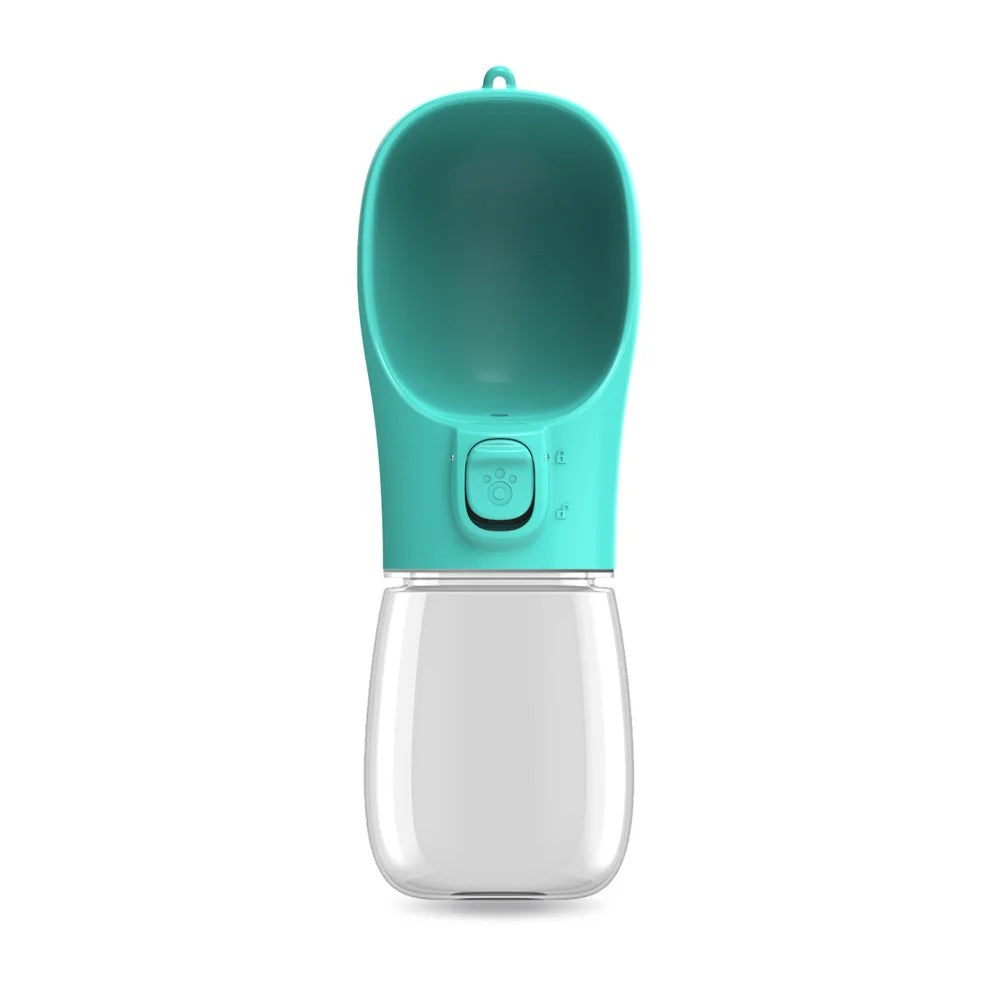 Bouteille d'eau portable pour chien avec distributeur intégré