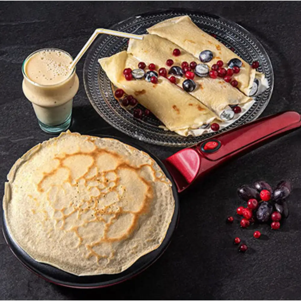 Crêpière électrique portable à cuisson rapide antiadhésive