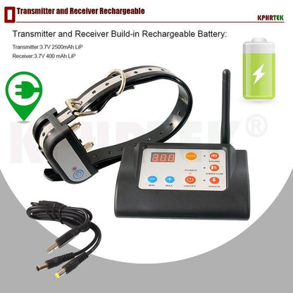 Système de clôture sans fil pour chien électronique