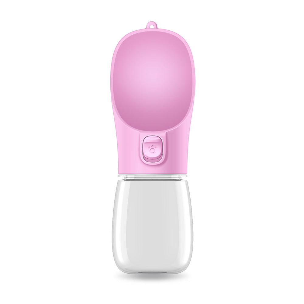 Bouteille d'eau portable pour chien avec distributeur intégré
