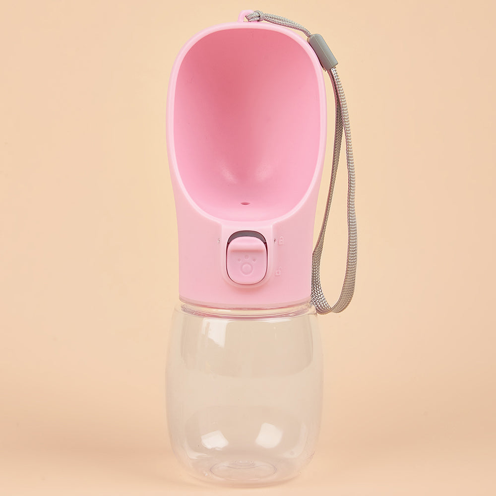 Bouteille d'eau portable pour chien avec distributeur intégré