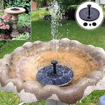 Mini fontaine d'eau solaire autonome compacte