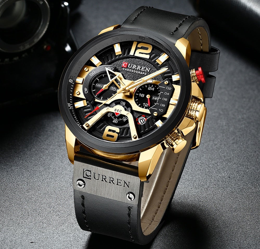 Montre-bracelet analogique élégante à bracelet en acier inoxydable