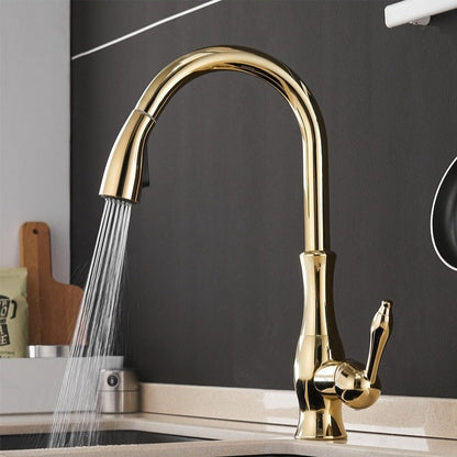 Robinet de cuisine extractible avec douchette flexible