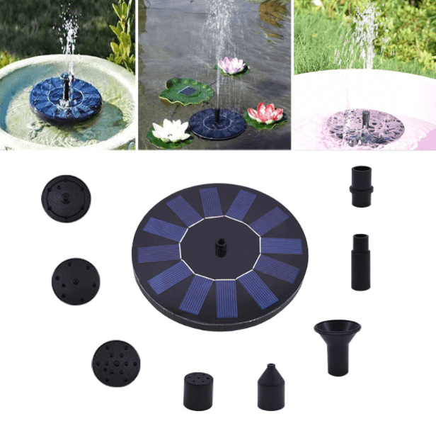 Mini fontaine d'eau solaire autonome compacte