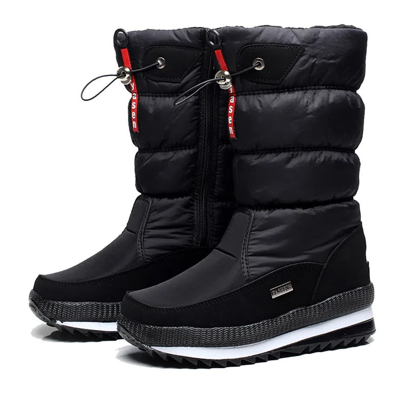 Bottes d'hiver isolantes doublure pelucheuse